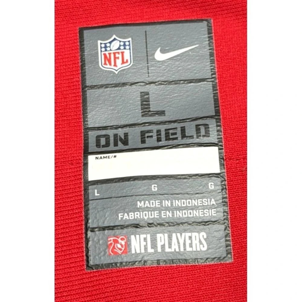 Nike Atlanta Falcons Beasley Jr #44 NFL Red Super‎ Bowl 51 On Field Jersey LARGE